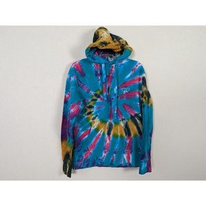 Ivory Ella womens long sleeved tie tyed blue pink yellow gray hoodie